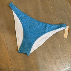 pink Victoria's Secret Shimmery Turquoise Bikini Bottom
